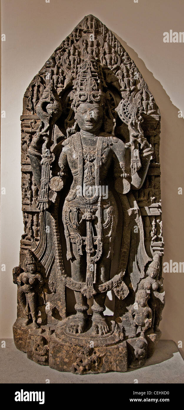 Vishnu Vasudeva Karnataka periodo Hoysala India 12 secolo Foto Stock
