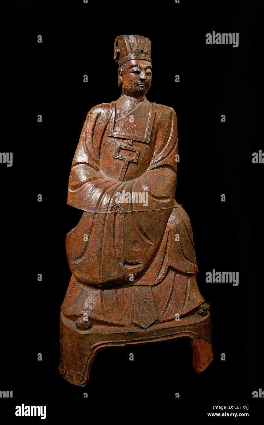 Re dell'Inferno Yama la sesta Cina 1517 Zhengde nord dello Shanxi cinese della dinastia Ming da 1368 a 1644 Foto Stock