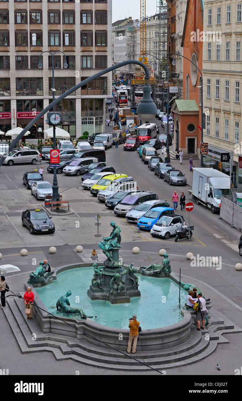 Vienna: Neuer Markt Foto Stock