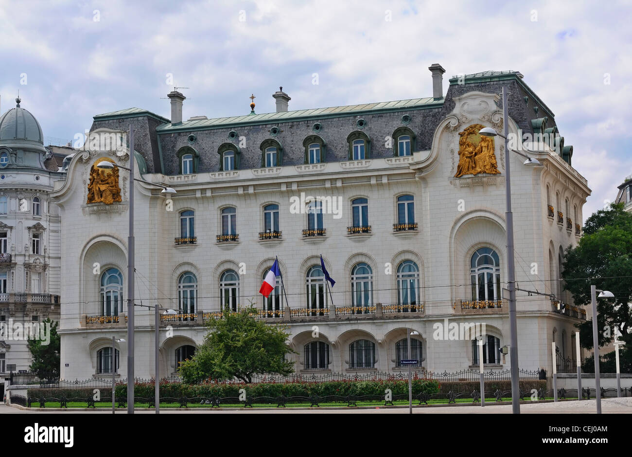 Vienna: Botschaft der Französischen Republik (Ambasciata della Repubblica francese) Foto Stock