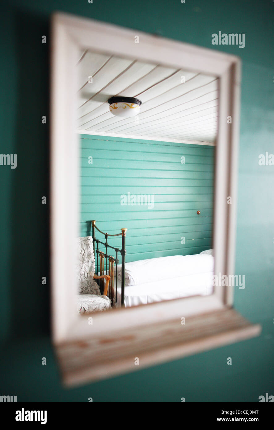 Norwegen, 20120212, Kamben, storico hotel room Foto Stock