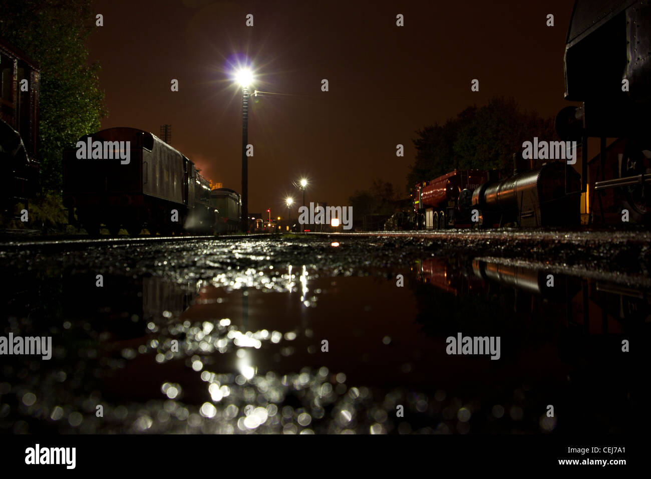 La Loughborough locomotiva capannone motore, Great Central Railway, Autunno Gala vapore 2011 Foto Stock