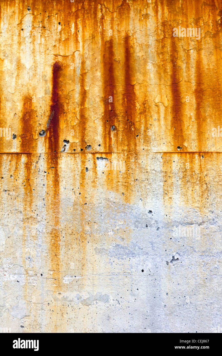 Grungy Rusty Texture di sfondo Pattern Foto Stock