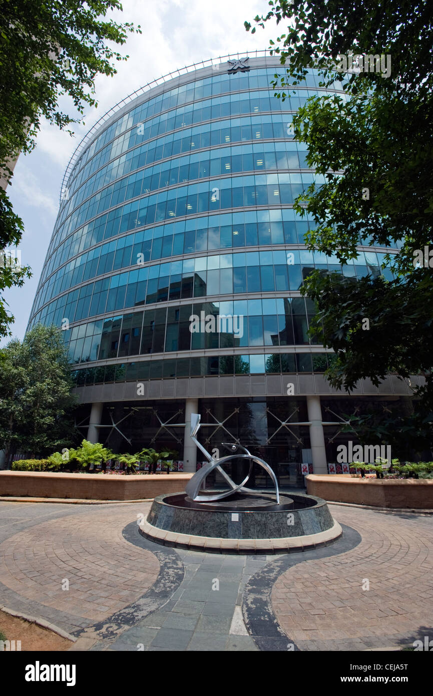 Esterno della Borsa valori di Johannesburg,Gauteng Foto Stock