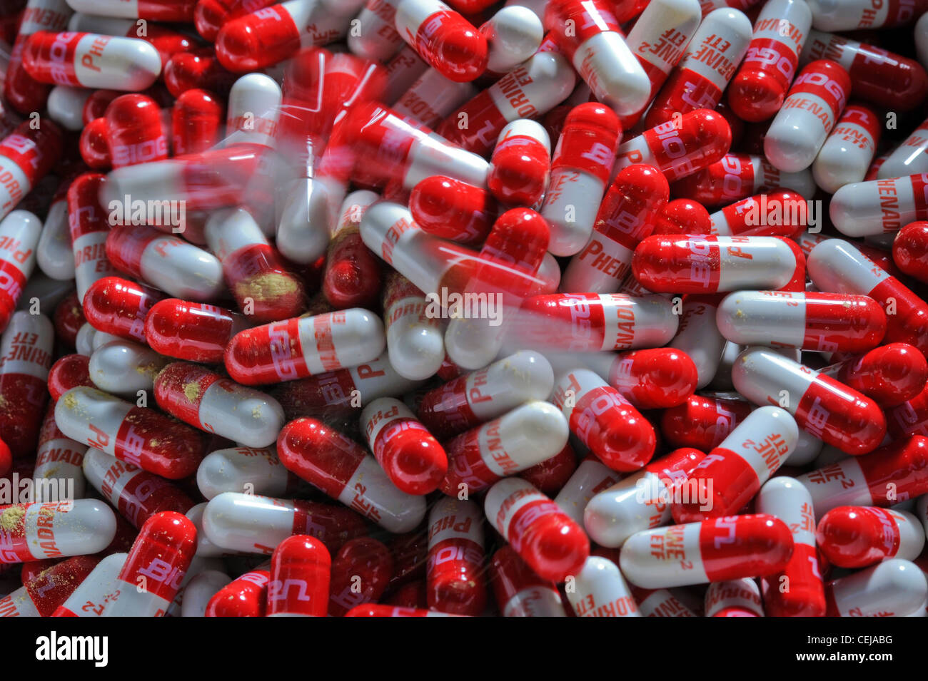 Pillole all'interno di produttore farmaceutico,Johannesburg,Gauteng Foto Stock