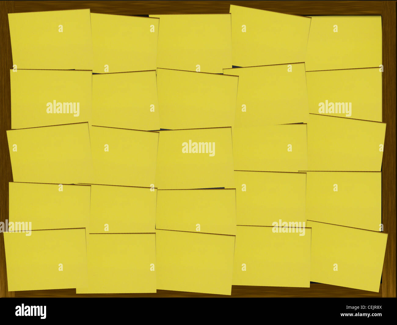 Non dimenticare la lavagna piena di post-it Foto Stock