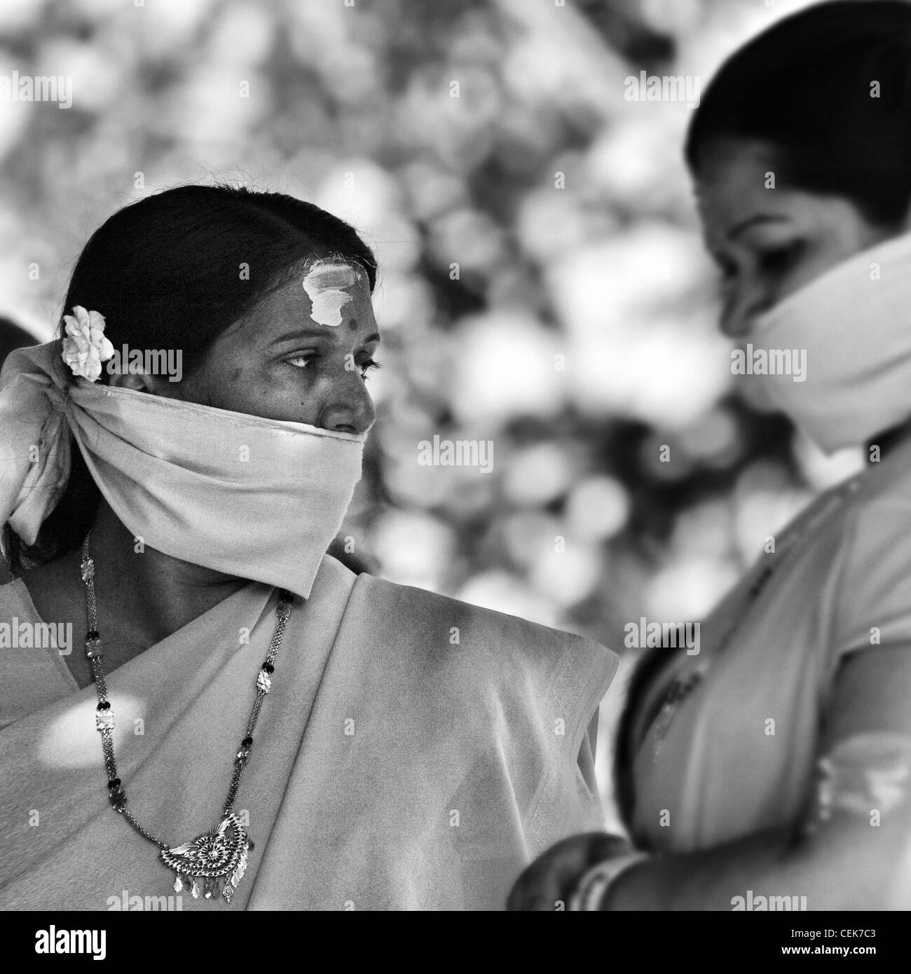 Portrait - festival indù di thaipusam cavadee Foto Stock