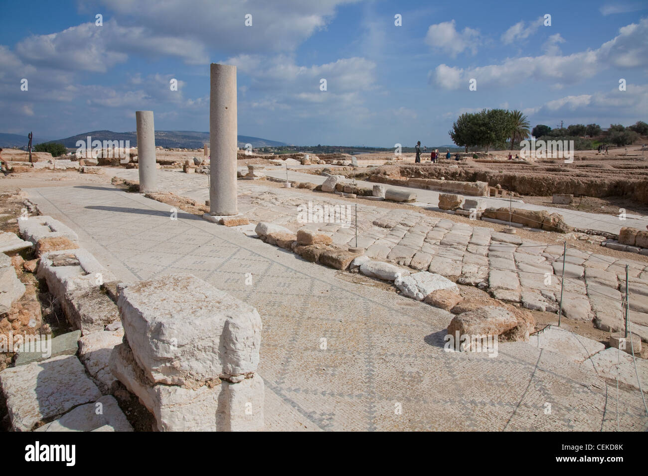 Città antica Zippori (Sepphoris) capitale amministrativa della Galilea  durante la dominazione romana Gli scavi hanno rivelato teatro romano Foto  stock - Alamy