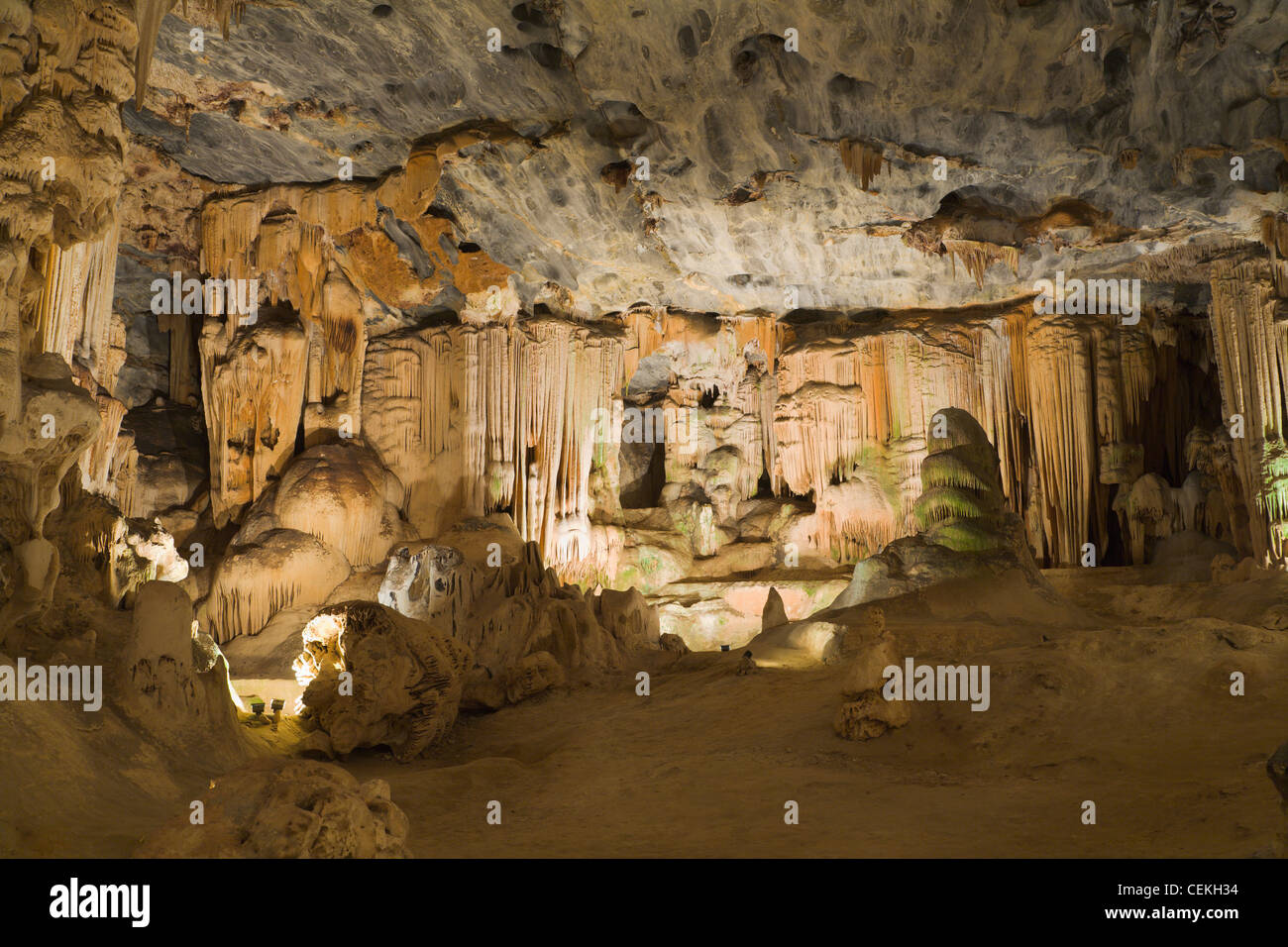 All'interno di grotte Cango, Oudtshoorn, Sud Africa Foto Stock