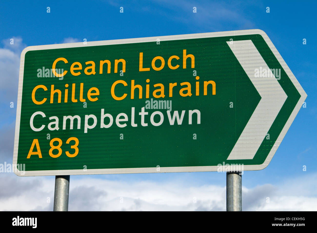 Segno scozzese per Campbeltown Foto Stock