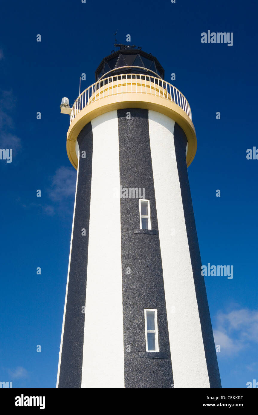 Il punto di inizio del faro, sull'isola di Sanday nelle isole di Orkney, Scozia. Foto Stock