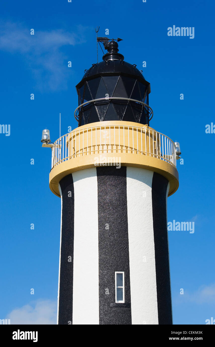 Il punto di inizio del faro, sull'isola di Sanday nelle isole di Orkney, Scozia. Foto Stock