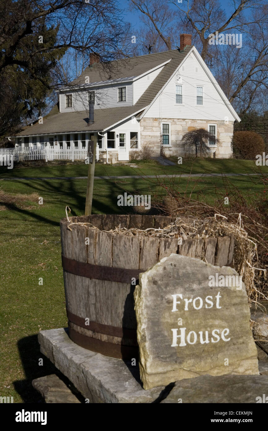 Robert Frost Home e Museo in Shaftsbury Vermont che è a poche miglia a nord di Bennington, Vermont. Foto Stock