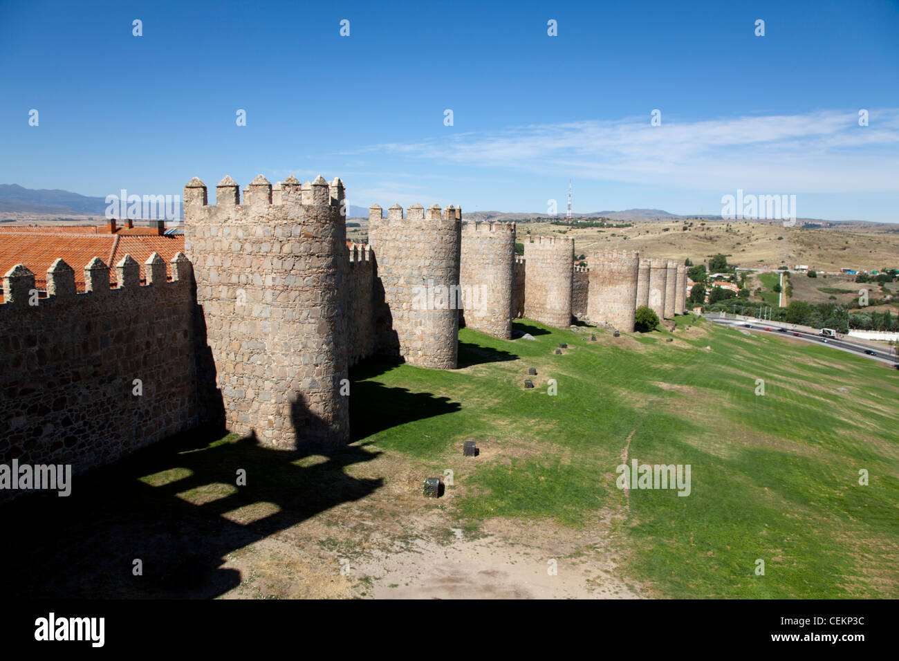 Spagna, Castiglia e Leon, Avila, Città Vecchia, pareti Foto Stock