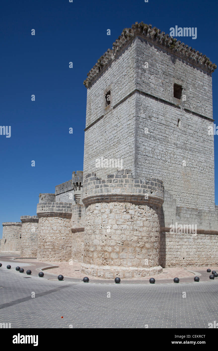 Spagna, Castiglia e Leon, Portillo, Portillo il castello, la torre principale Foto Stock