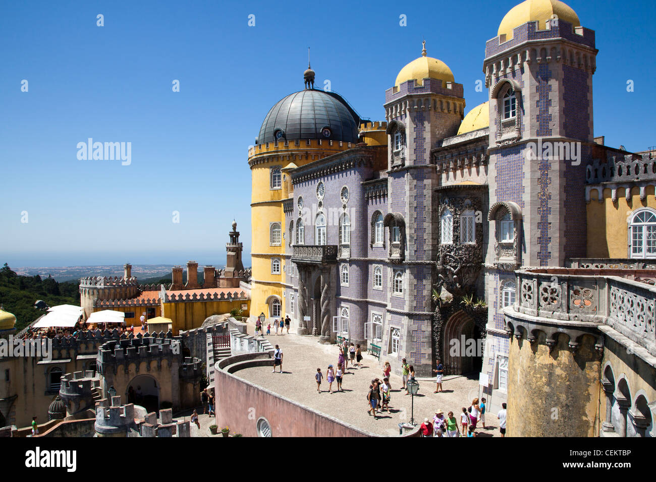 Il Portogallo, Regione di Lisbona, Sintra, pena il National Palace Foto Stock