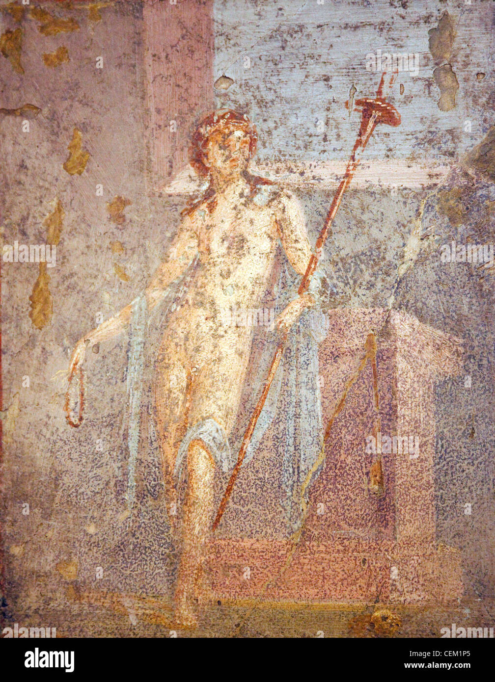 L'Italia, Napoli, Napoli Museo, da Pompei, Casa di Meleagro (VI 9, 2.13), Imeneo Foto Stock