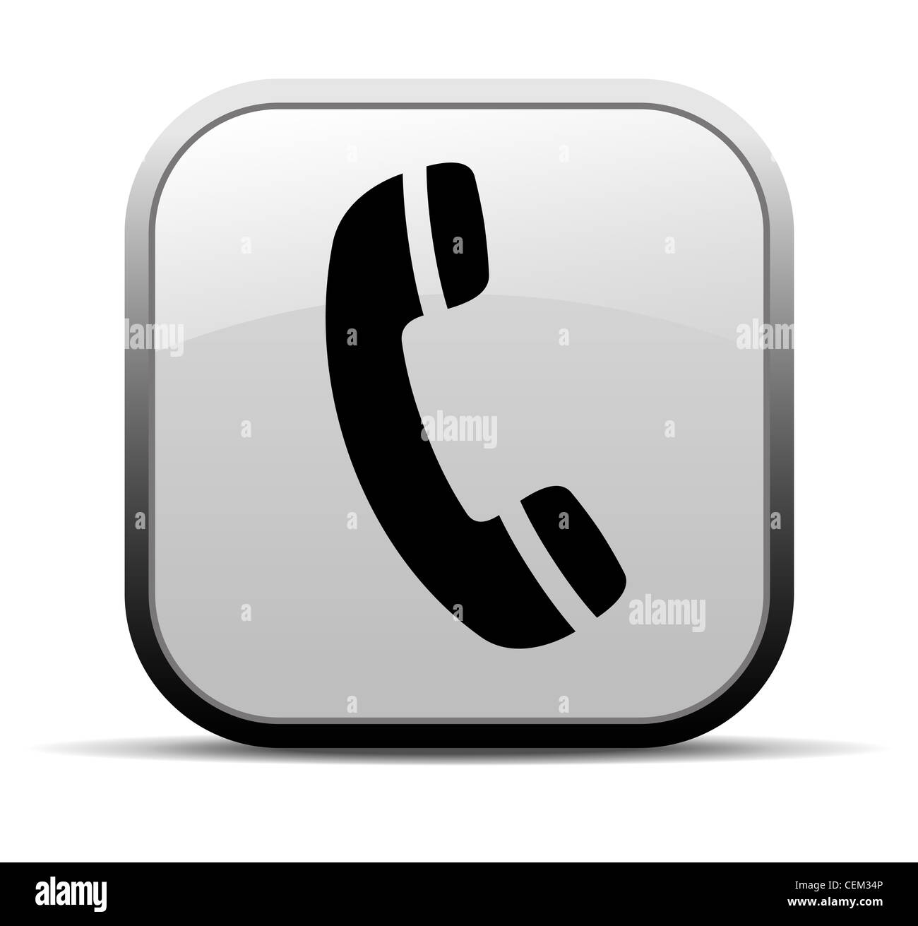 Telefono, Internet icona pulsante apps Foto Stock