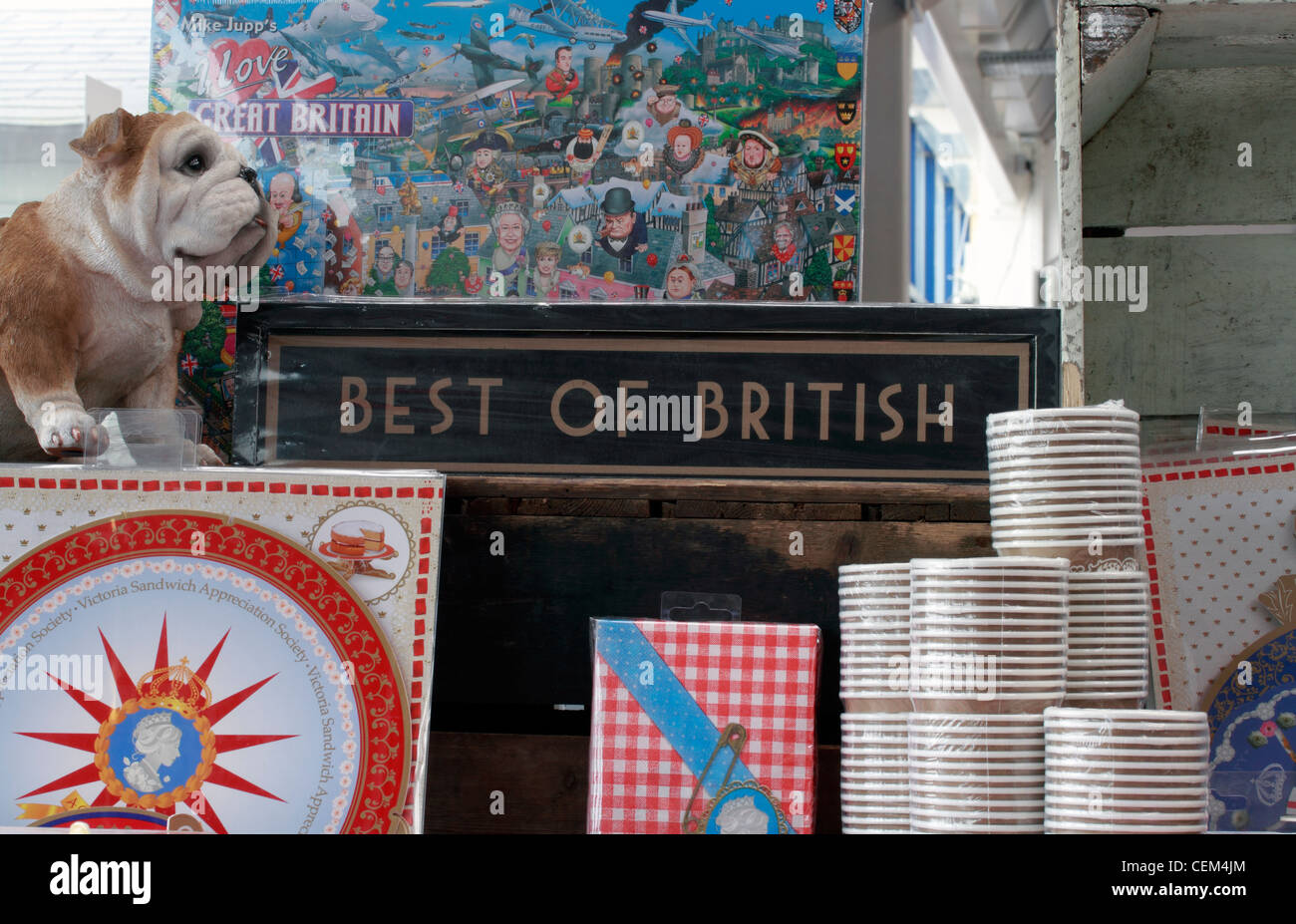 Best of British puzzle giochi e altri tipicamente prodotti britannici Foto Stock