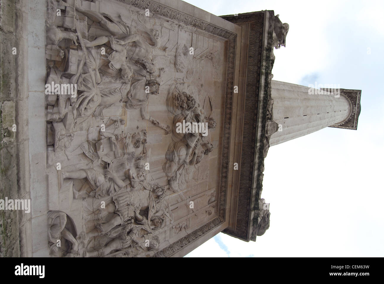 Il monumento al Grande Incendio di Londra - giro turistico di Londra Regno Unito Foto Stock