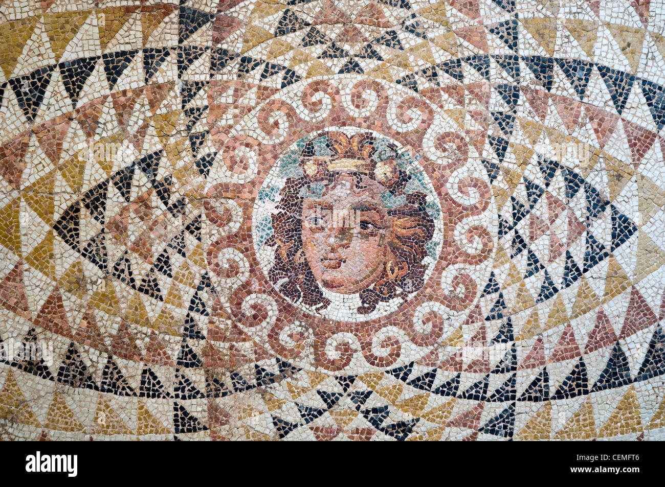 mosaico di Dioniso Foto Stock