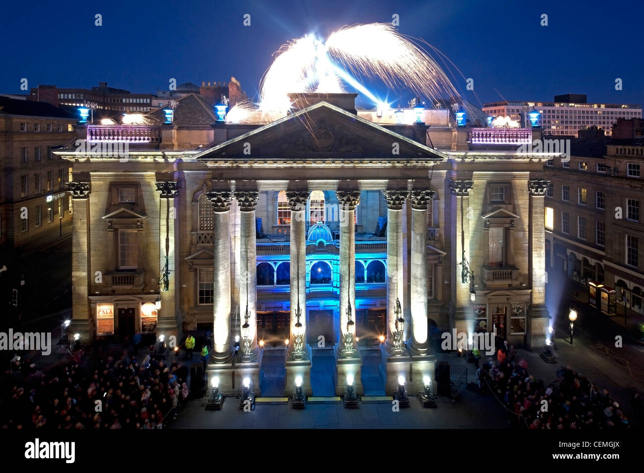 Newcastle Theatre Royal 175Feste di compleanno, Grey Street, Newcastle upon Tyne, Tyne and Wear Foto Stock