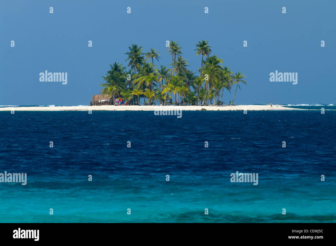 Isola di cane, Kuna Yala, Panama Foto Stock