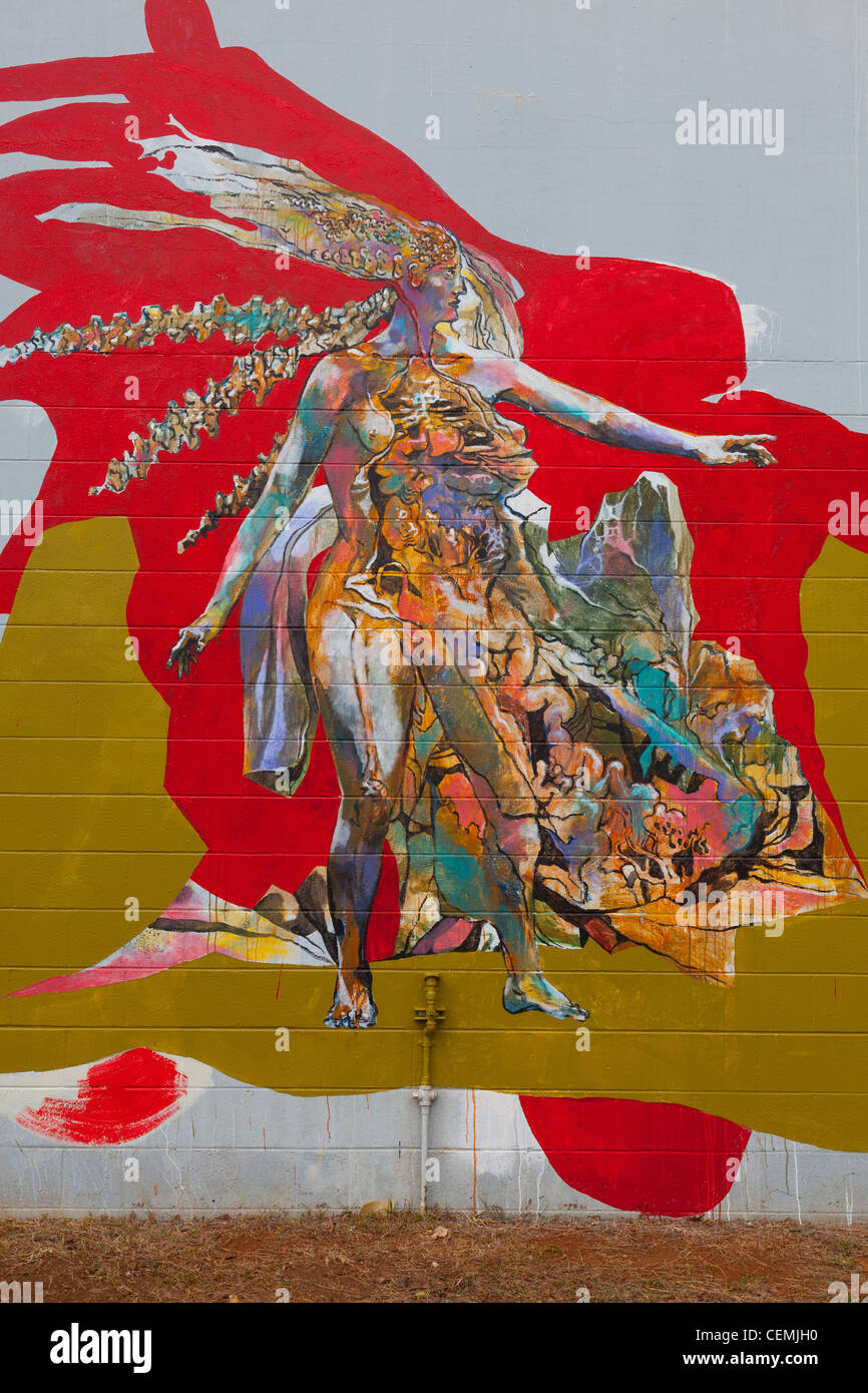 Contemporaneo di arte di strada, da Solomon Enos Foto Stock