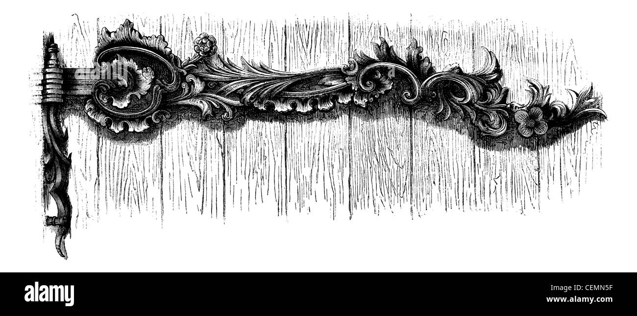 Forgiati, per lo sportello anteriore della cattedrale di temesvar cattolica (Ungheria). disegno di Edward garnier, dopo l'album di mr. Ernest desjardins, vintage illustrazioni incise. magasin pittoresco 1875. Foto Stock