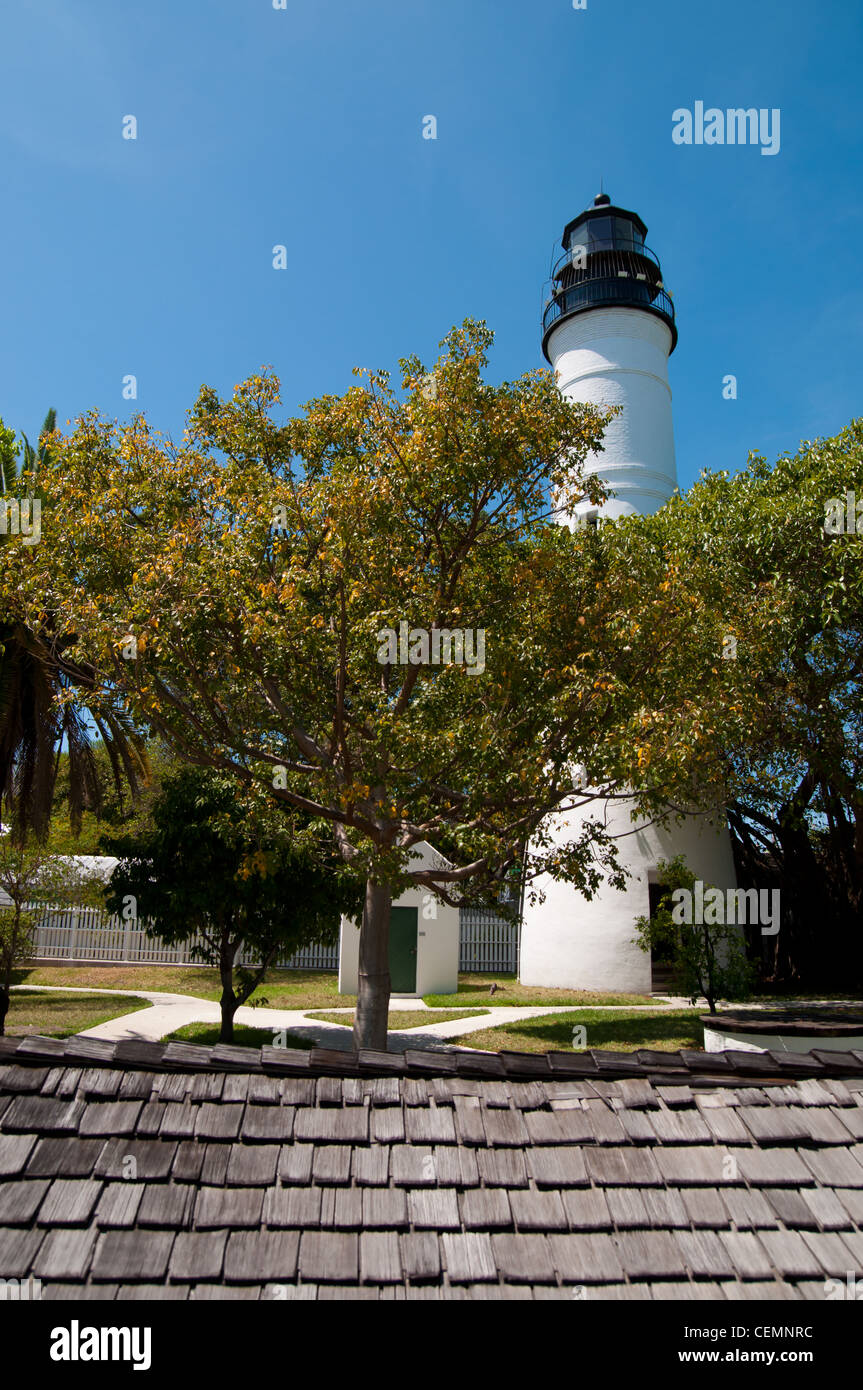 Key West Light House e appartamento del guardiano Museum, Florida, Stati Uniti d'America Foto Stock