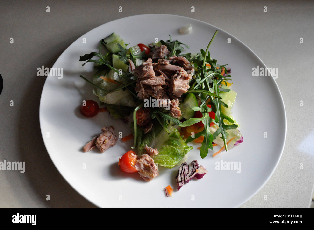 Insalata invernale sala da pranzo elegantemente moderna gastronomia Foto Stock