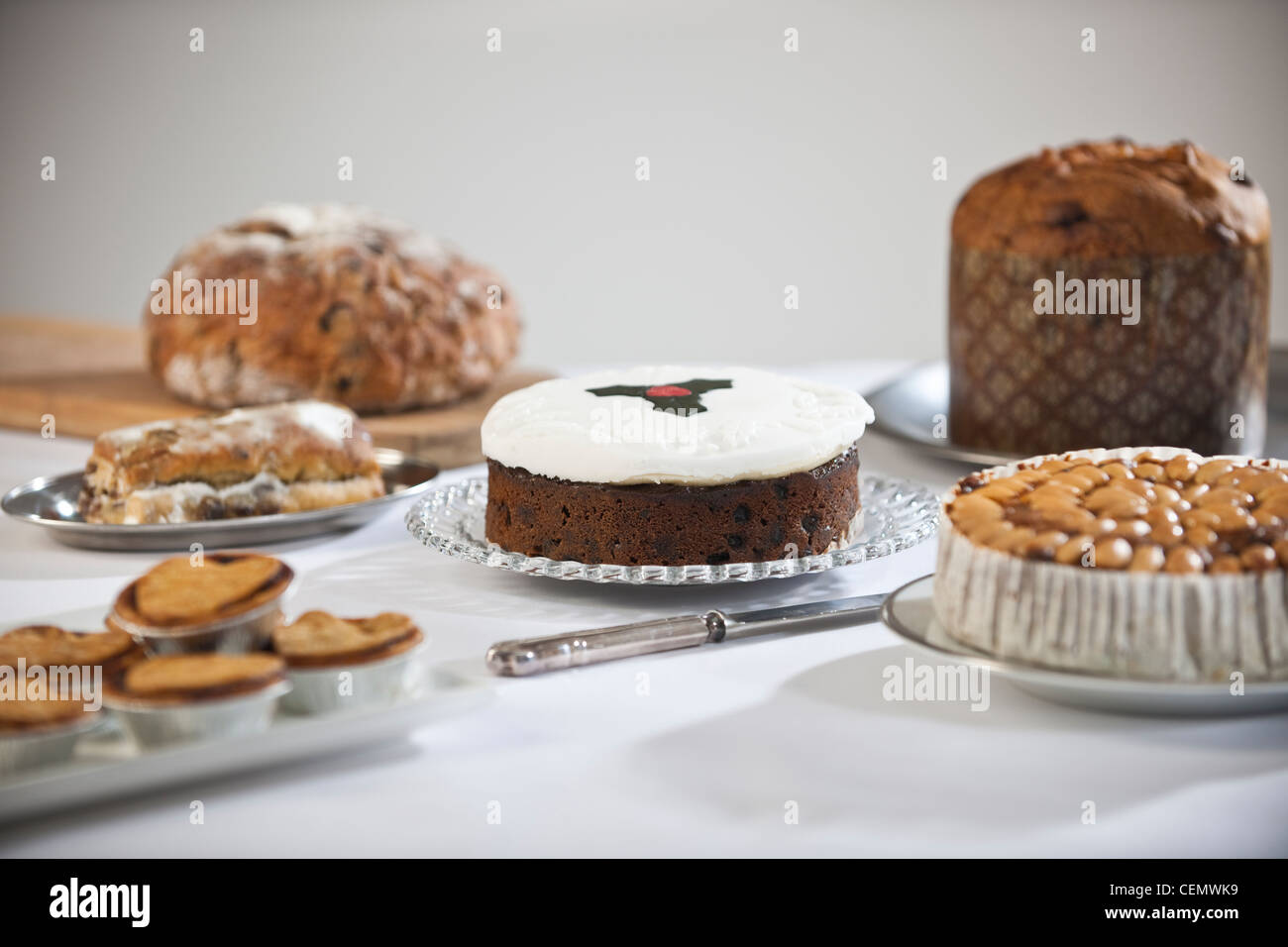 Torta di Natale 4 Foto Stock