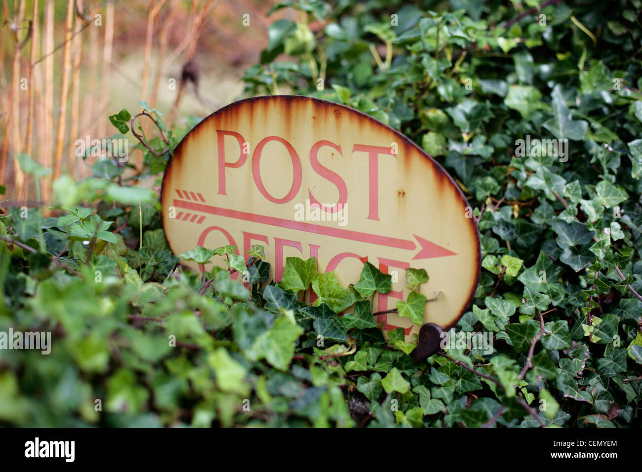 Post Office segno su sant Agnese, isole Scilly, UK. Foto Stock