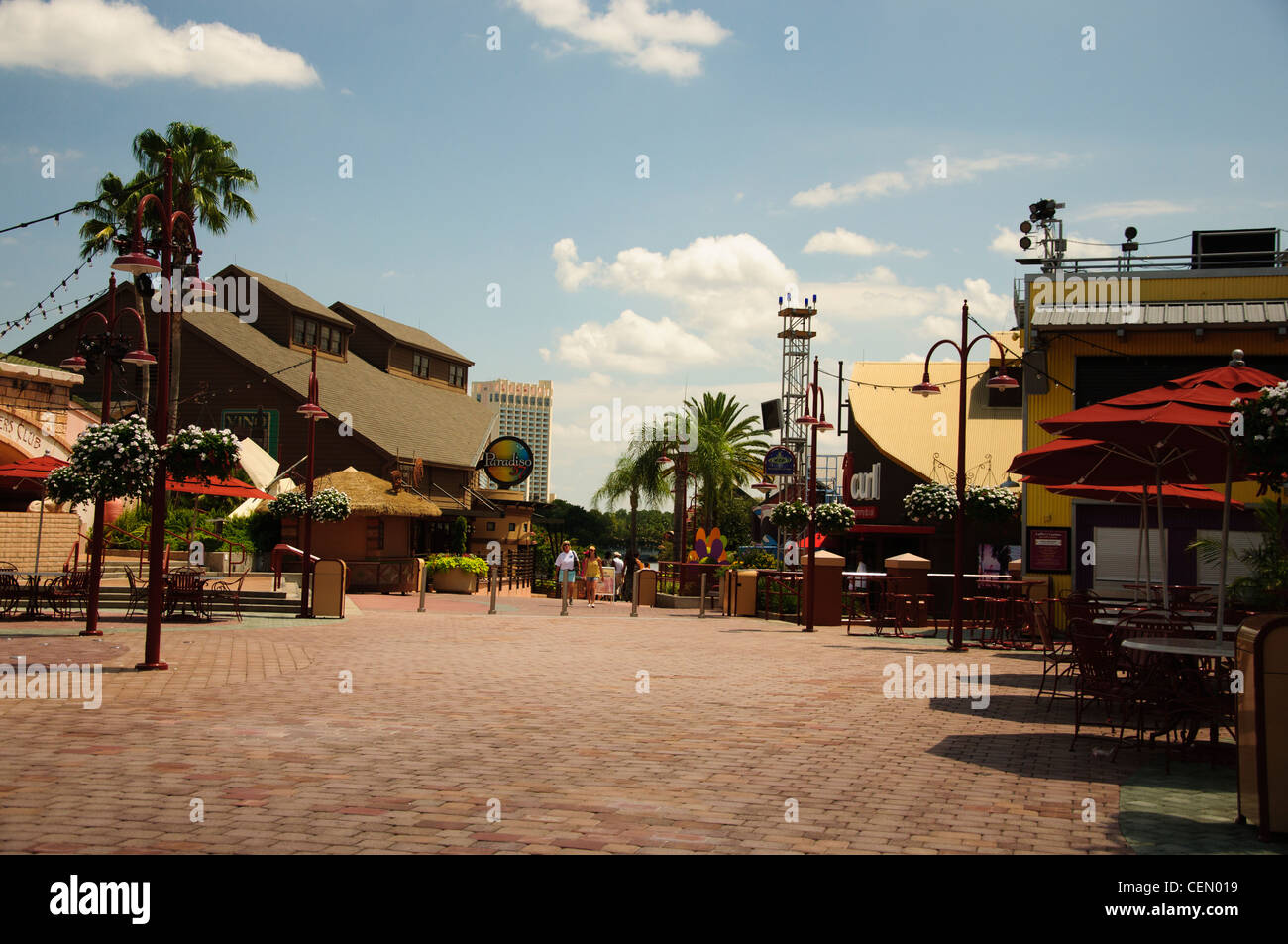 Il Walt Disney World Resort parchi downtown disney street view Foto Stock