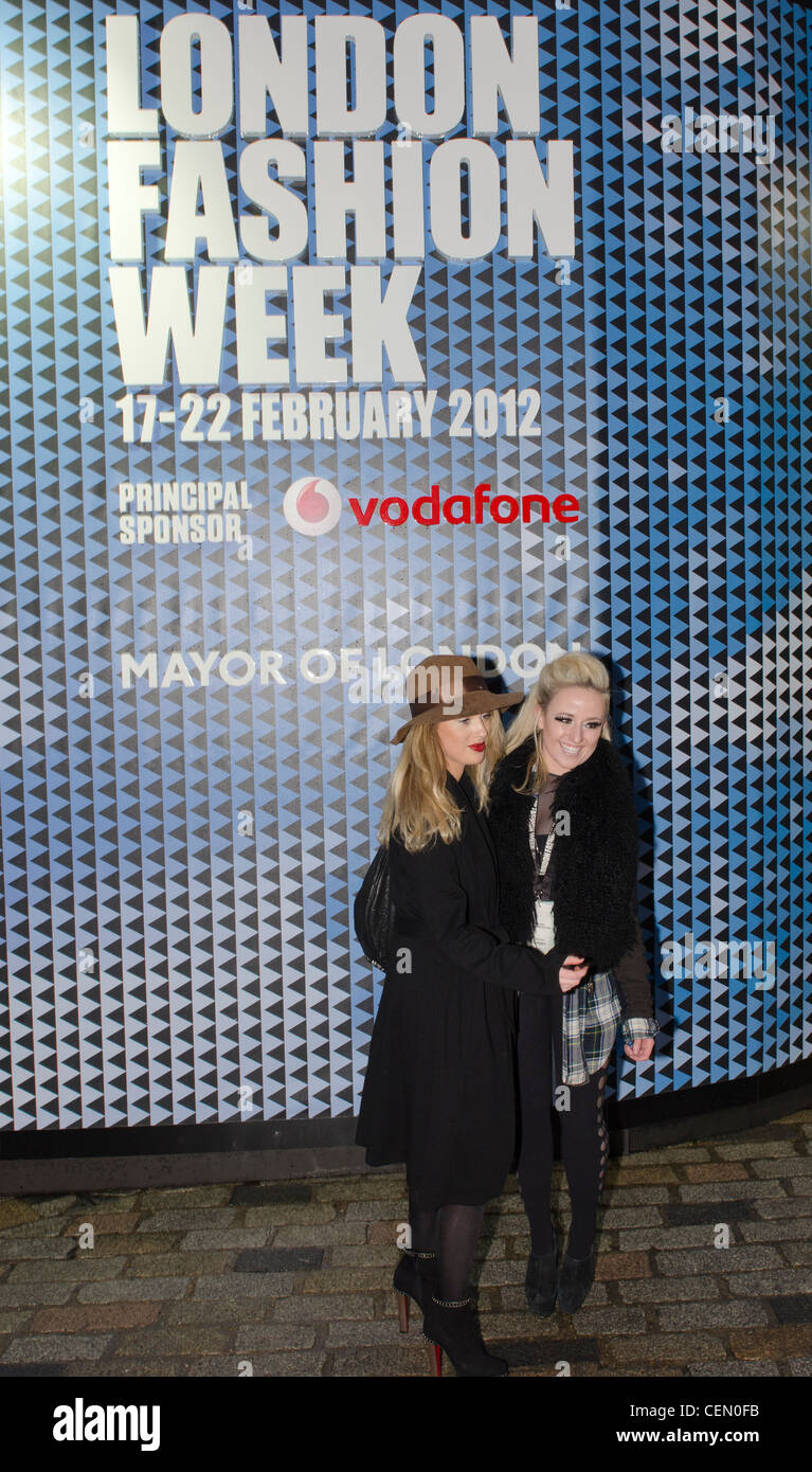 La London Fashion Week 2012 Foto Stock