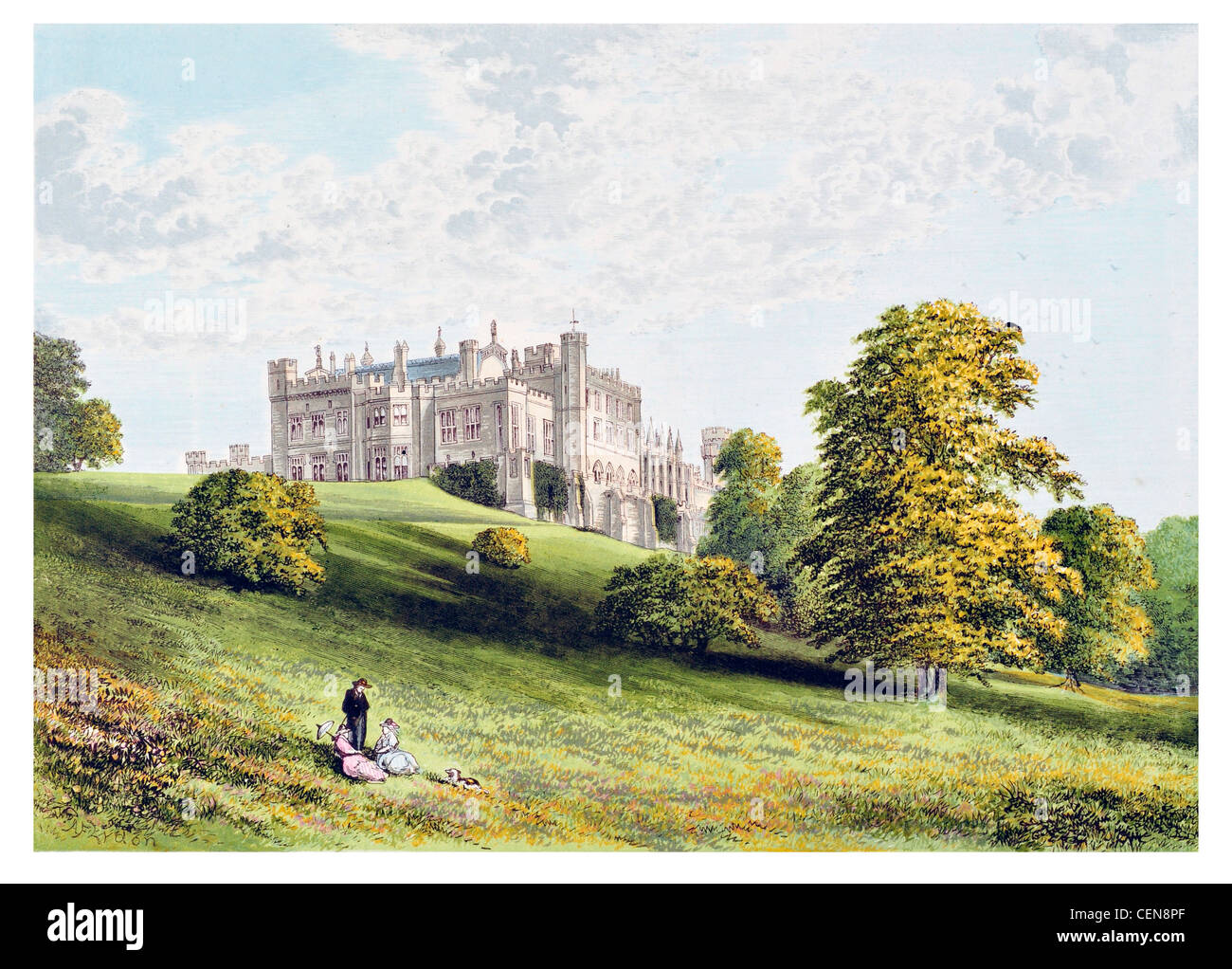Lambton Castello della Contea di Durham Inghilterra casa nobiliare Lambton Il Grade ii Listed è un edificio in stile normanno REGNO UNITO Foto Stock Lambton Castello della Contea di Durham Inghilterra casa nobiliare Lambton Il Grade ii Listed è un edificio in stile normanno REGNO UNITO Foto Stock