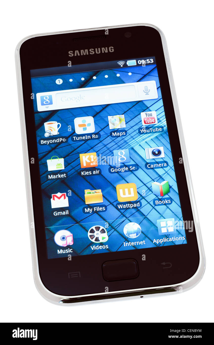 Samsung Galaxy S 4.0 YP-G1CW wi-fi media player con Android Froyo 2.2 OS Foto Stock