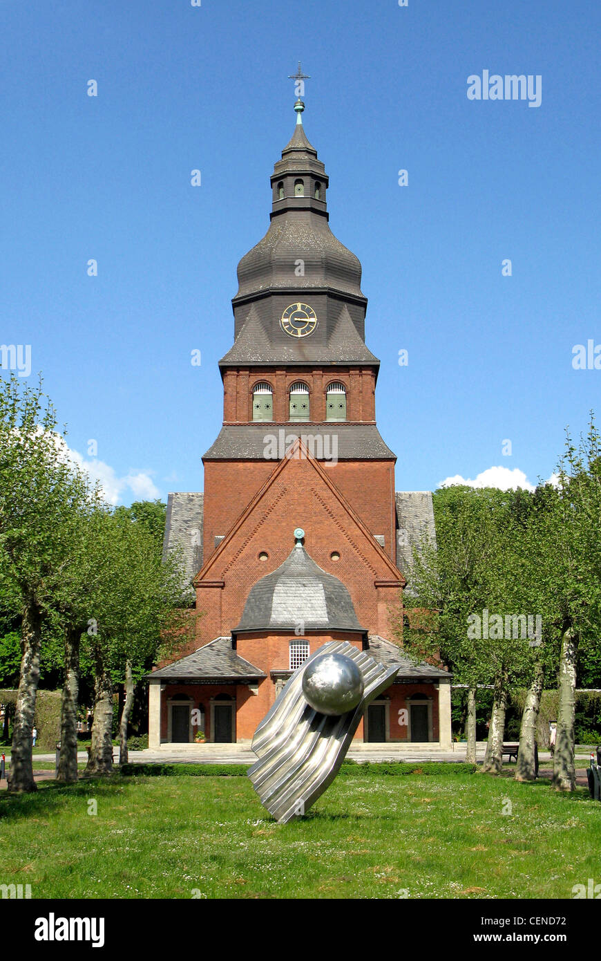 Chiesa protestante Johannesstift di Spandau a Berlino. Foto Stock