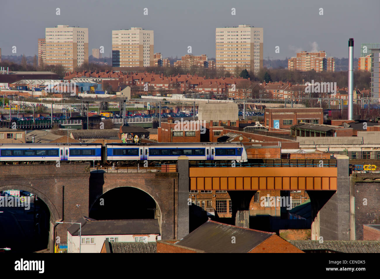 Regno Unito, Inghilterra, Birmingham skyline ore diurne Foto Stock