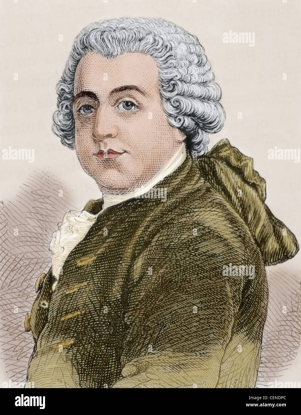 John Adams (1735-1826). American Padre Fondatore, avvocato, statista, diplomatico e un teorico politico. Secondo il Presidente degli Stati Uniti d'America. Foto Stock