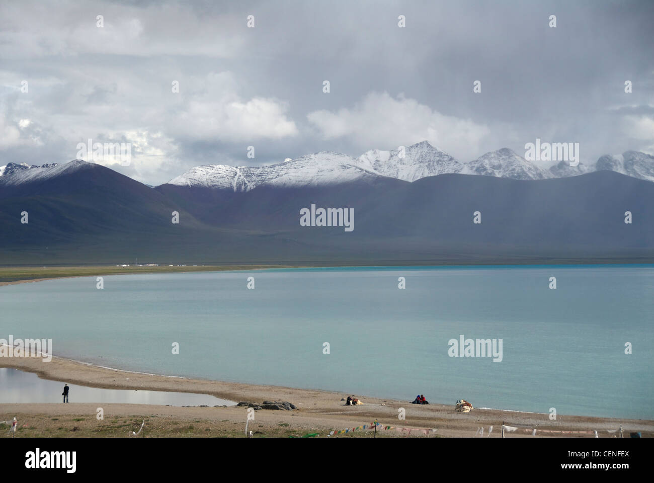 Lago Namtso Foto Stock