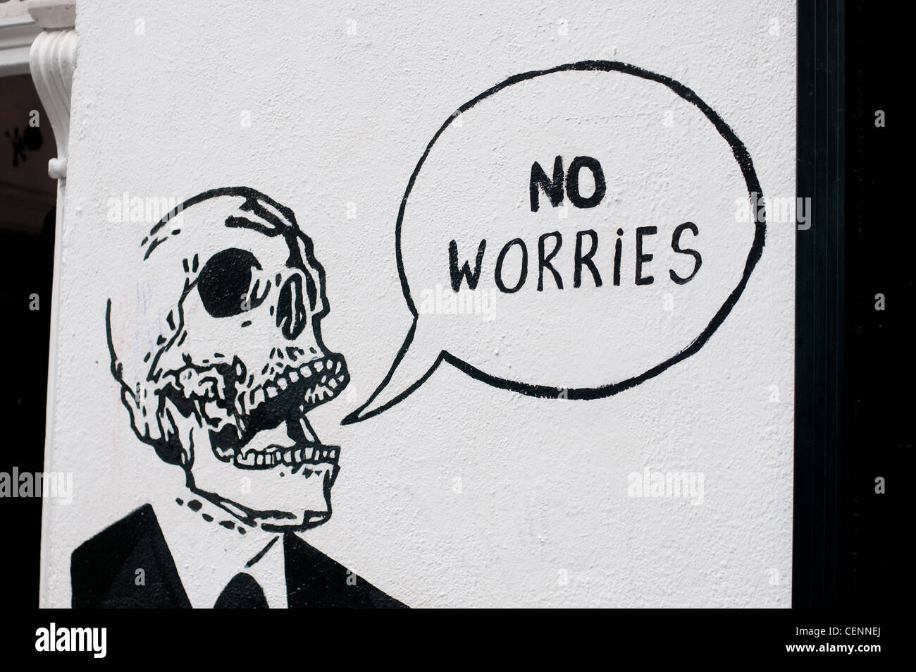 Nessun problema - Graffiti Foto Stock