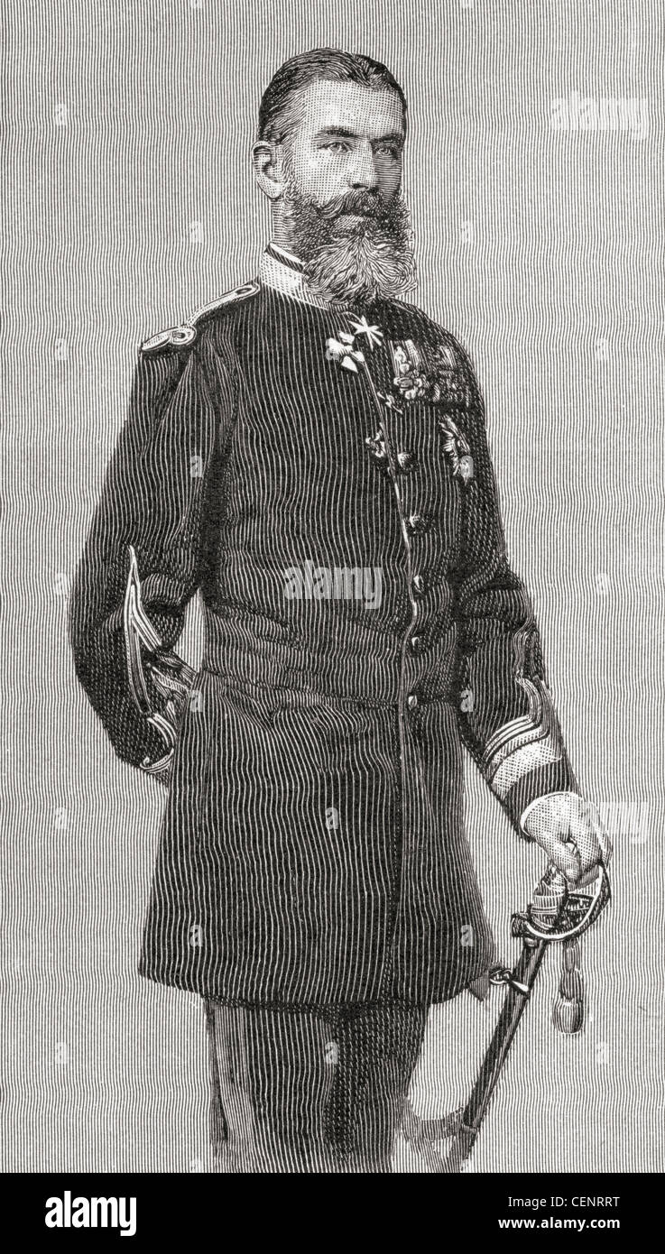 Carol I, 1839 - 1914. Il Principe Karl di Hohenzollern-Sigmaringen principe regnante e successivamente re di Romania. Foto Stock