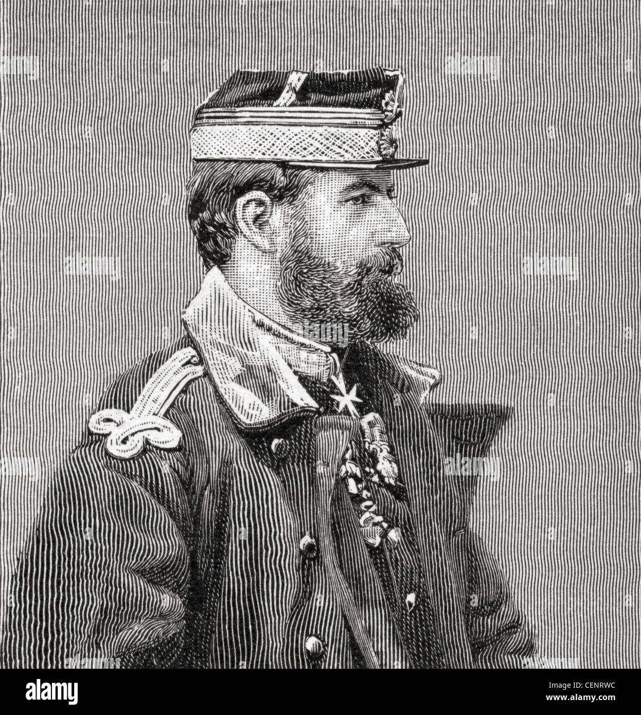 Carol I, 1839 - 1914. Il Principe Karl di Hohenzollern-Sigmaringen principe regnante e successivamente re di Romania, visto qui di età compresa tra i 43. Foto Stock
