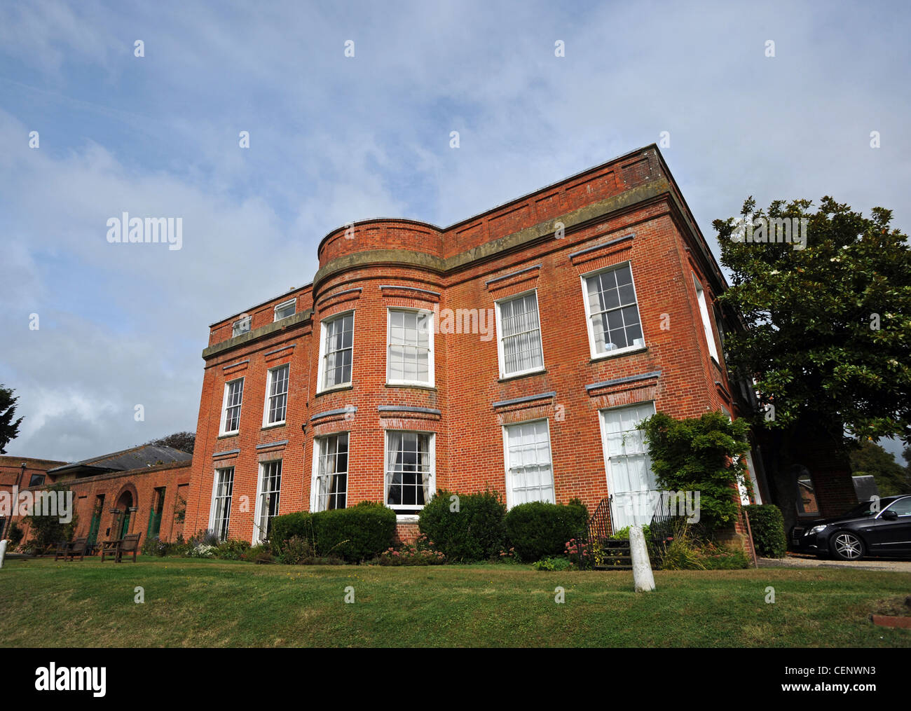 Goring Hall di Bodium Avenue Goring, ex casa della regina madre di famiglia e ora un BMI ospedale privato Foto Stock