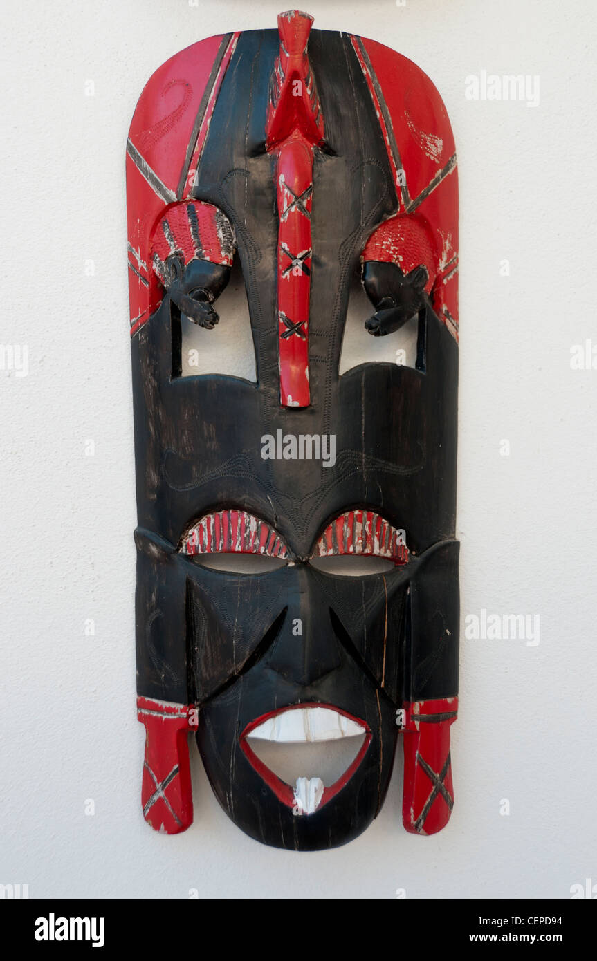 Africana tradizionale maschera facciale Foto Stock