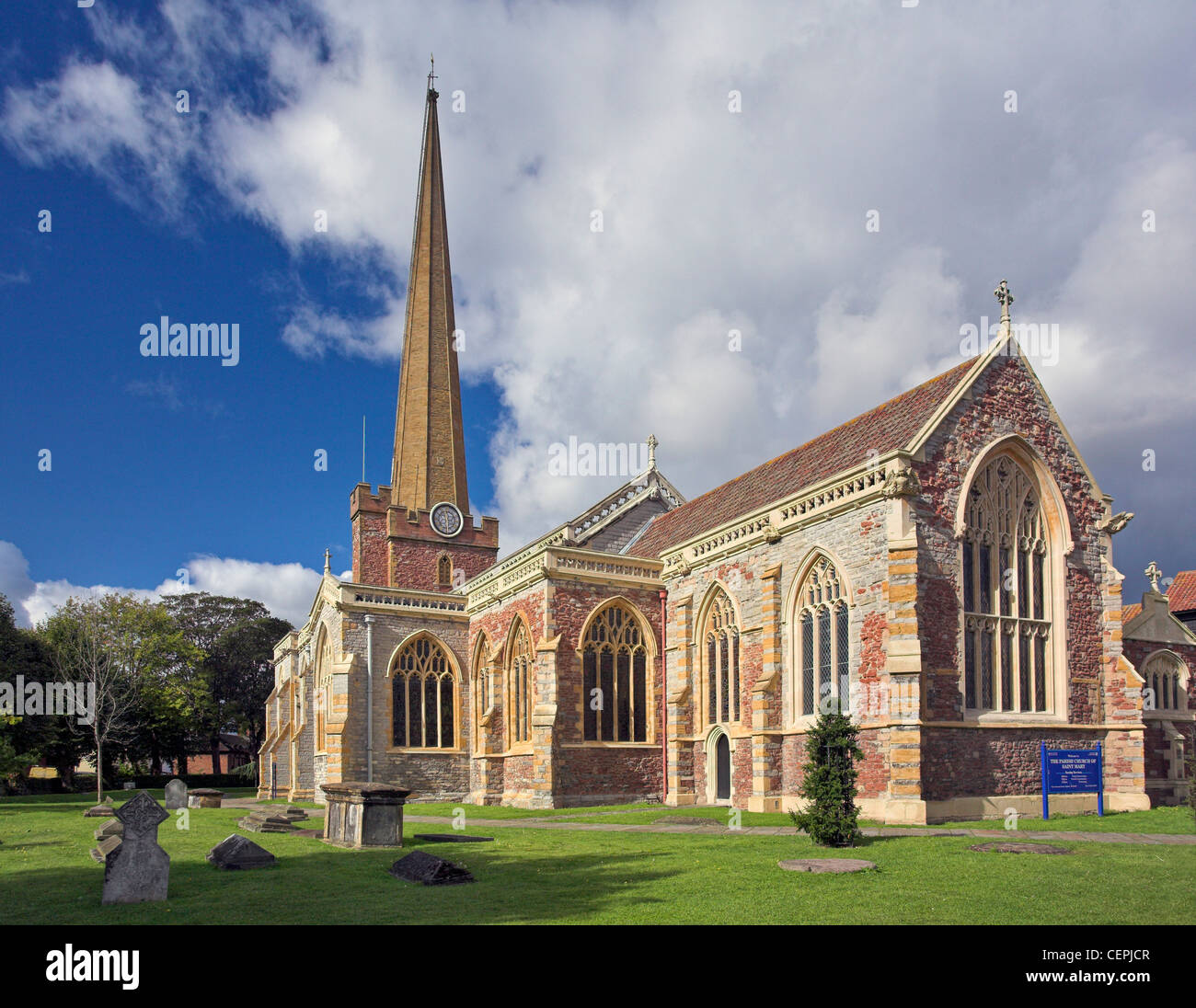 Chiesa di St Mary, Bridgwater, Somerset, Regno Unito Foto Stock