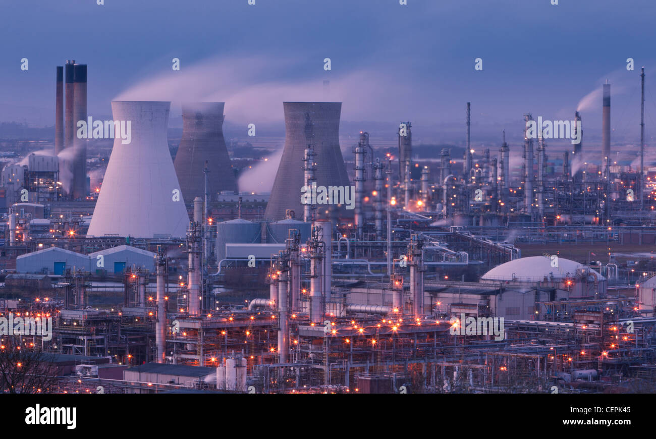 Grangemouth raffineria di petrolio Foto Stock