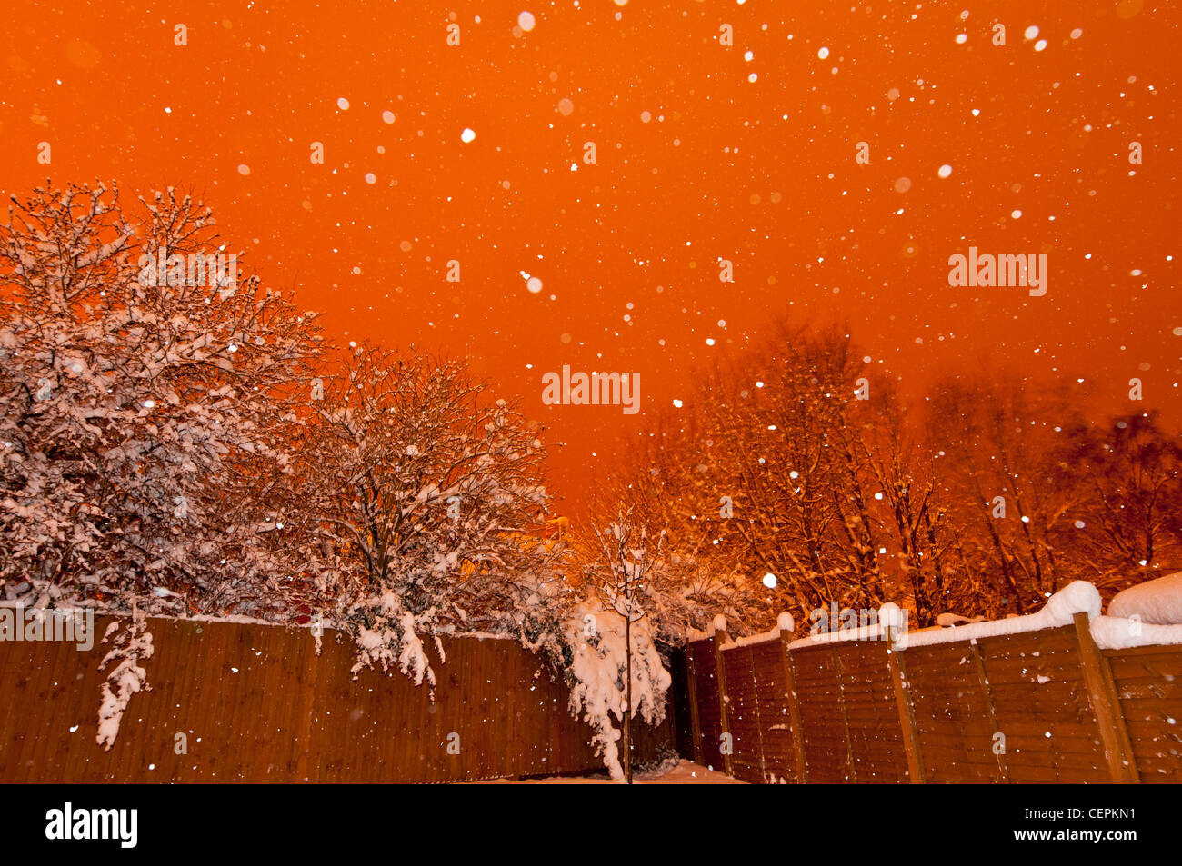 In inverno la neve, Biggin Hill, westerham, kent, Inghilterra,uk,l'Europa Foto Stock