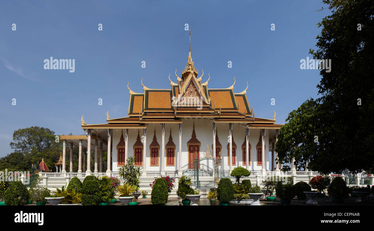 La Pagoda d'argento, Palazzo Reale di Phnom Penh Foto Stock